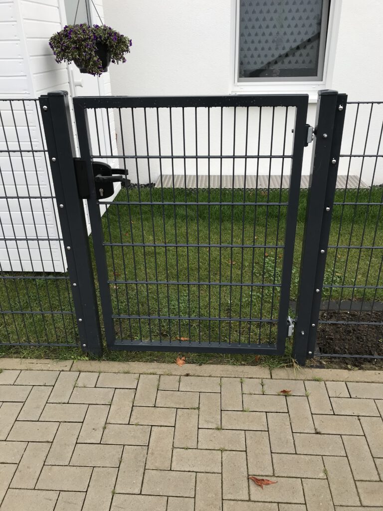 Doppelstabmattenzaun Tor anthrazit Lünen